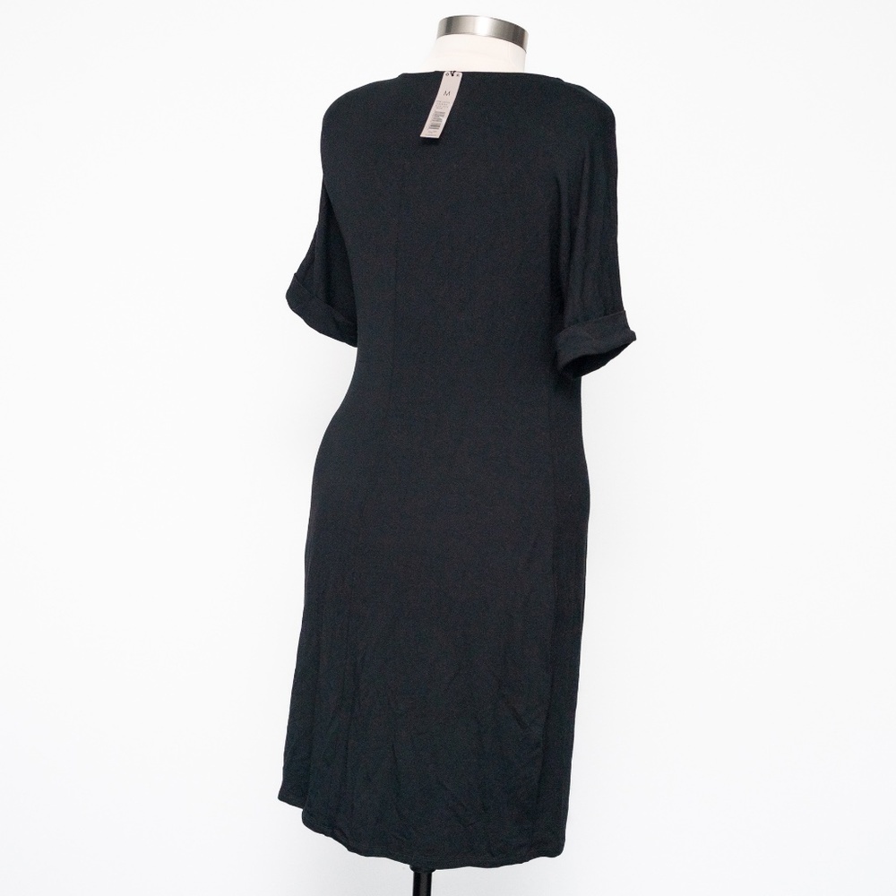 Nic + Zoe Knit Tie Dress‎ Black Onyx Medium - Picture 11 of 12